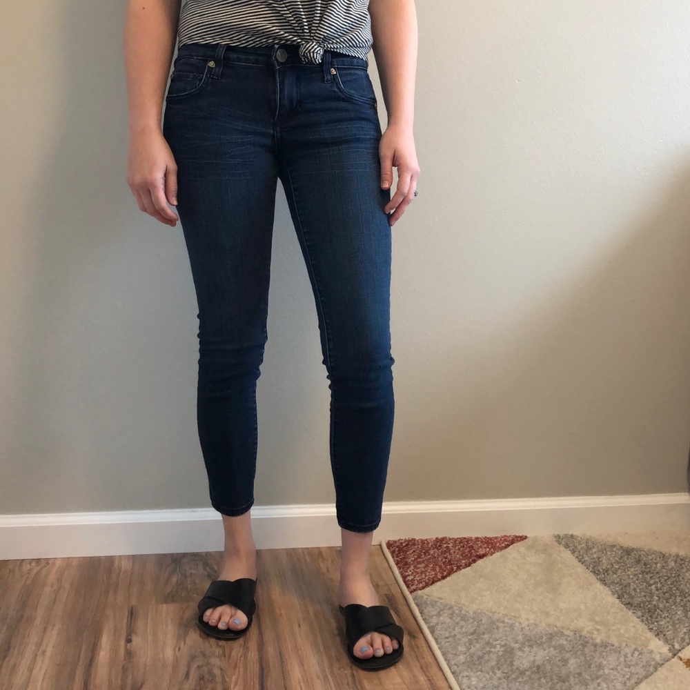 Nordstrom KUT from the Kloth low rise crop jeans